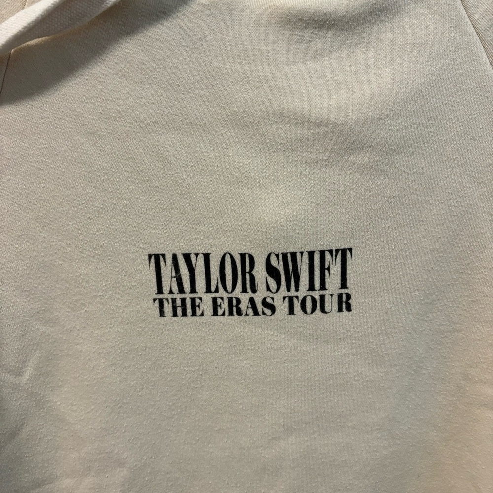 Taylor Swift The Era’s Tour Hoodie Sweatshirt Cream - Picture 4 of 7